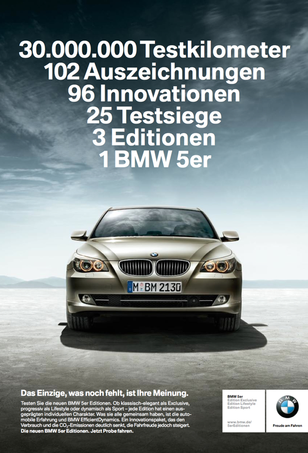 BMW 5 Series Printanzeige 2