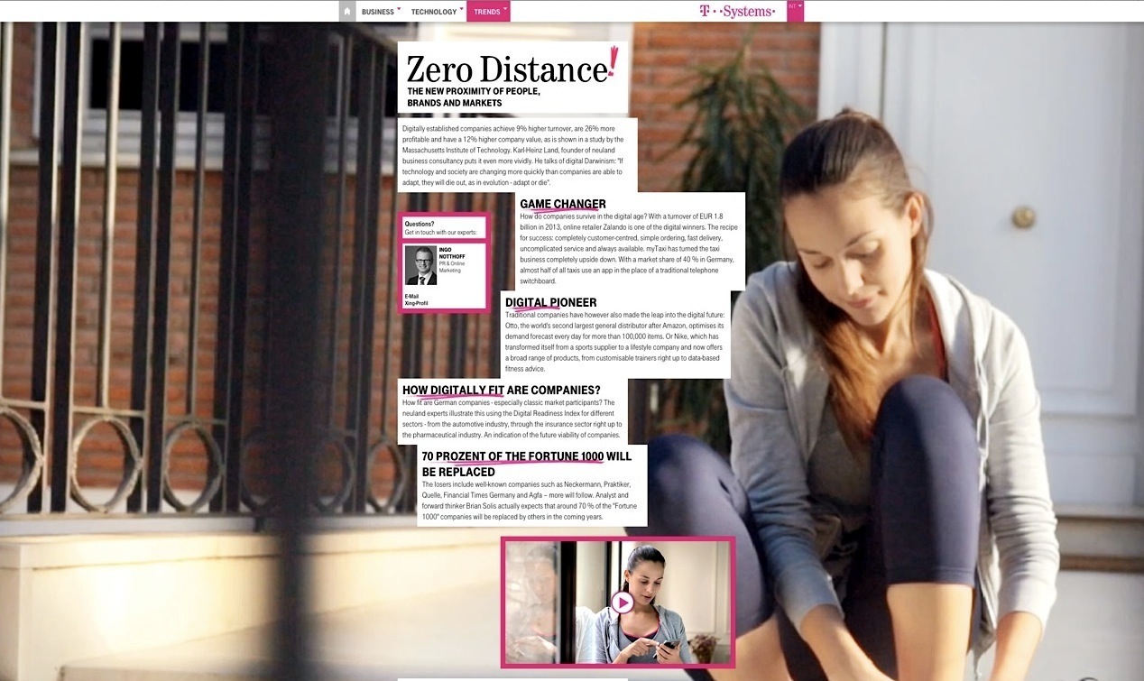 T-Systems Website Screenshot 2